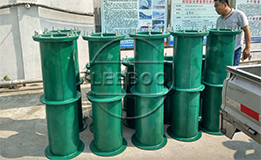 安裝柔性防水套管方法不當造成的漏水現(xiàn)象