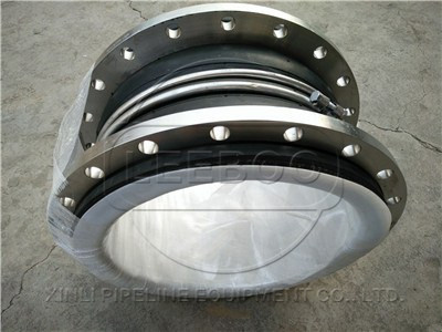 大口徑雙球體襯四氟<a href=http://m.zqxjlsm.com target=_blank class=infotextkey>橡膠軟接頭</a>